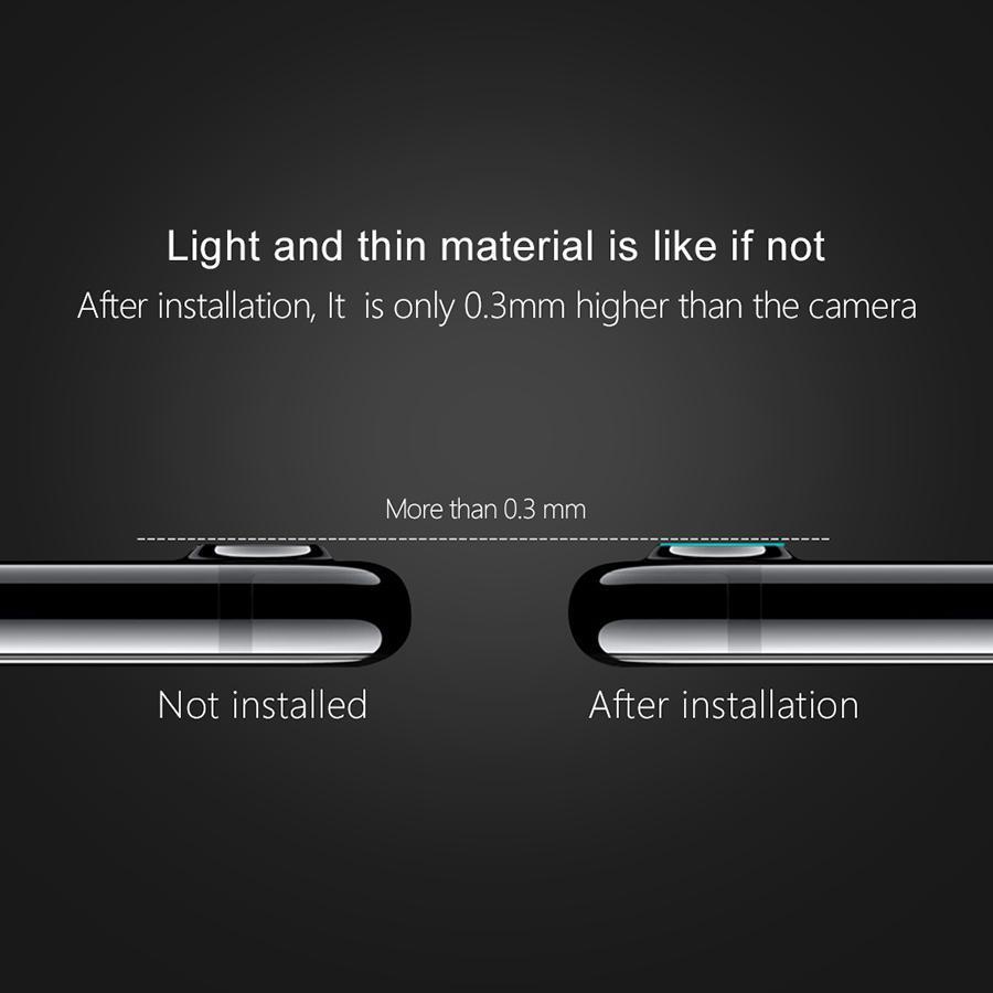 2 piezas para Motorola One Vision lente de cámara trasera protectora de vidrio templado cubierta para Moto One Action/Moto One Macro/Moto G8 Play Protector de lente carcasa de película (7)