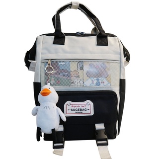 magichouse 5 unids/set nylon mochilas escolares mujeres precioso daypack para niñas adolescentes bookbags estudiantes viaje bolso de hombro femenino (3)