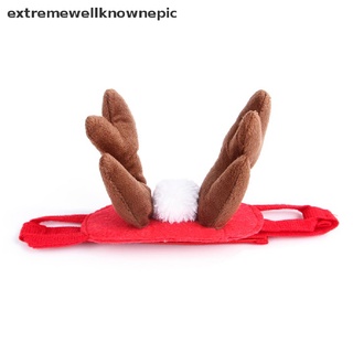 [nepic] lindo invierno mascota perro gato ropa caliente cachorro santa bufanda roja sombrero cabeza divertido nuevo stock
