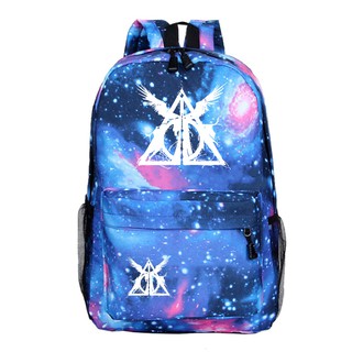 Harry Potter pattern backpack casual school bag outdoor travel bag mountaineering bag (8)