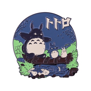 studio ghibli totoro esmalte pin lindo bosque espíritus miyazaki anime broche insignia