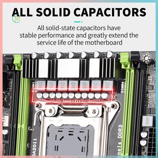 ⚡Prometion⚡X79M-S2.0 ATX Computer Motherboard DDR3 Memory Slots SATA2.0 M.2 PCI-E 4X Gigabit Adaptive Network Card USB2.0