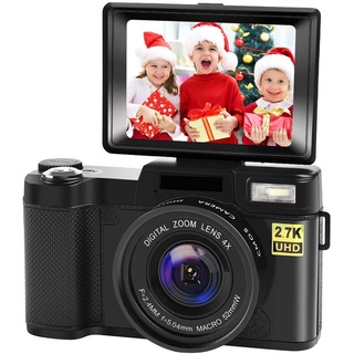 24mp 2.7K Full HD cámara Digital 30FPS Vlogging cámara con cámara de YouTube con pantalla Flip 180 grados de rotación Anti-vibración