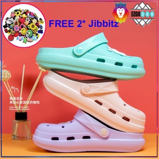 ✦EZGO✦【2 zapatos gratis flor】 dibujos animados simples refrescantes zapatos con agujeros de color sólido usar nuevos zapatos de playa huecos sandalias zapatillas femeninas⁎⁎⁎HOT!!⁎⁎⁎