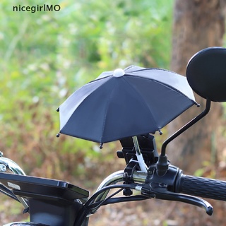 [NicegirlMO] Bicycle Phone Holder Mini Sunshade Umbrella Polyester Mobile Automatic Umbrella Recommended