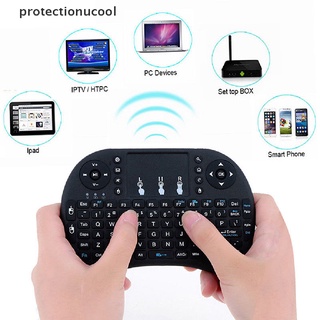 pcmc mini teclado inalámbrico 2.4g fly air mouse touchpad para android smart tv box pc glory
