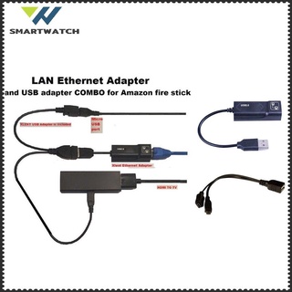 adaptador usb 2.0 a rj45/cable usb mirco lan ethernet adaptador para amazon fuego