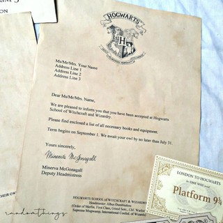 Carta de harry Potter Hogwarts carta (personalizado) (3)