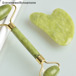 enmx rodillo de masaje facial natural jade anti arrugas cara adelgazar shaper cuerpo pie nuevo