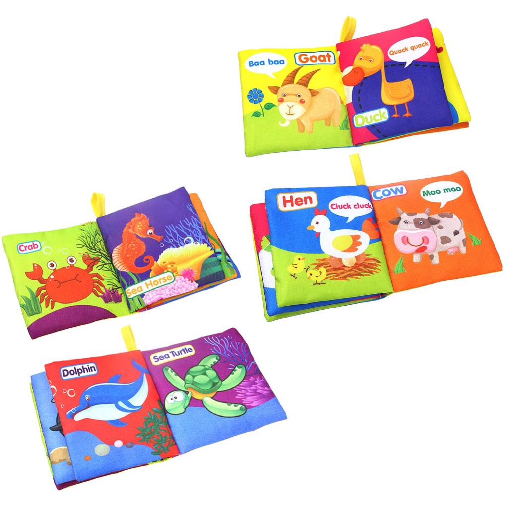 Baby's First Non-Toxic Soft Cloth Book Infant Kids Early Learning Education Toys (2)