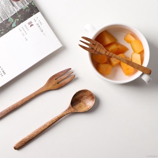 cuchara de madera natural tenedor cena comiendo beber sopas poon ensalada tenedor vajilla hogar cocina vajilla (7)