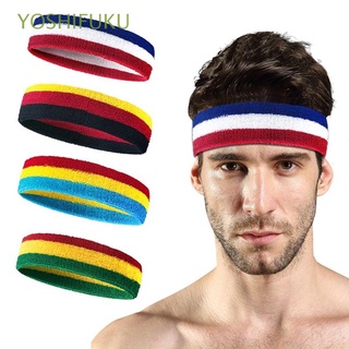 yoshifuku para deporte yoga banda de algodón diadema sudor absorción 1pc estiramiento gimnasio diadema baloncesto cabeza banda