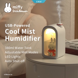Miffy X MIPOW 380ML Humidificador De Niebla Fría Difusor De Aroma Amortiguador De Aire Coche Hogar USB LED Luz De Noche Regalo