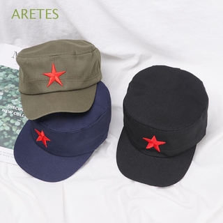 moda ejército sombrero sombreros Casual deportes clásico algodón ajustable estrella roja /Multicolor