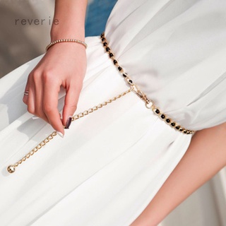 mujer imitación perla metal delgada cintura cadena cinturón moda cinturón para señoras (1)