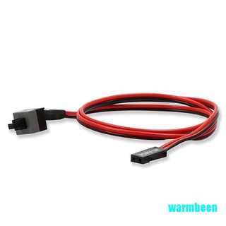 Warmbeen - Cable de alimentación para PC (5 unidades, 50 cm, 2 pines, SW, botón de encendido/apagado, botón ATX, interruptor de ordenador) (4)