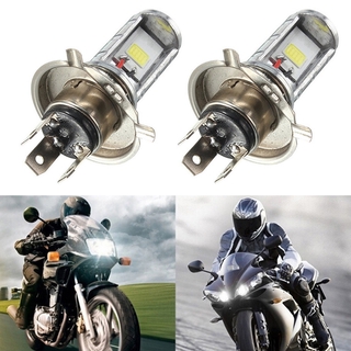 1 pza faro delantero LED H4 COB para motocicleta/luz delantera alta/bajo/foco blanco