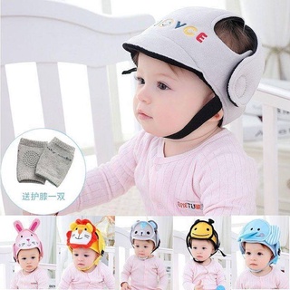Head Protection Helmet Touch Head Cartoon Thin Artifact Baby Head Protection Fall Protection Cap Toddler Baby Safety Summer