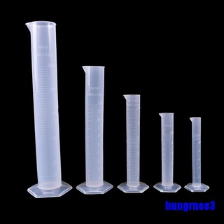 [COD] 10/25/50/100/250 ml cilindro de medición de plástico laboratorio prueba tubo graduado (1)