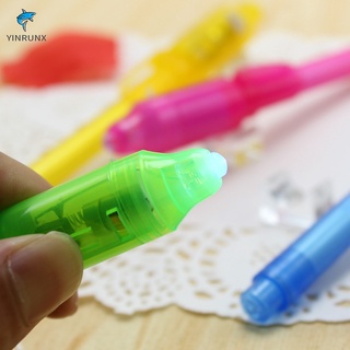 Pluma de tinta Invisible 2 en 1 con marcador de luz espía pluma para mensaje secreto niños juguete (5)