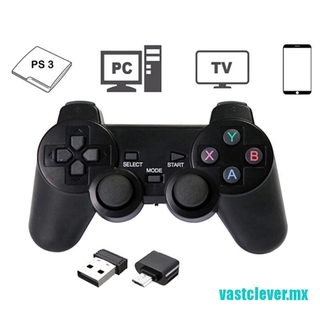 (palanca) 2.4ghz inalámbrico dual joystick control gamepad para ps3 pc tv box