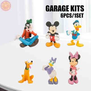 6 unids/set mickey mouse clubhouse lindo figura de juguete anime pvc figura de acción juguetes colección para amigos regalos modelo regalo
