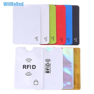 [Willbered] 10 protectores de tarjeta de crédito funda segura bloqueo Rfid titular de identificación de papel Protector [caliente]