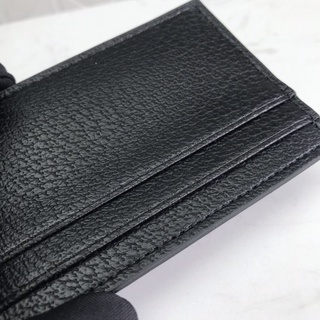 Carteira Gucci Masculina Feminina Bolsa De Couro Porta Cartões Zíper Short Wallet Two Fold Billfold Purse Poch Bag (4)