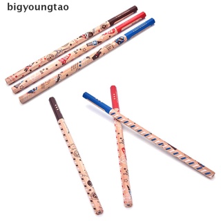 Bigyoungtao 12Pcs Cute Cartoon Colorful Wood Pencil Black HB Lead Student Stationery Gift MX