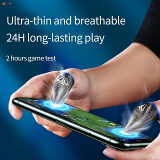 * 1Pair Gaming Finger Sleeve Breathable Fingertips For PUBG Mobile Games Touch Screen Finger Cots Cover Sensitive Mobile Touch xfjjyr