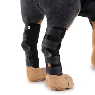 Sqyg 1 par de rodilleras para perros/mascotas/soporte para piernas/protectores de rodillera de seguridad para piernas (6)
