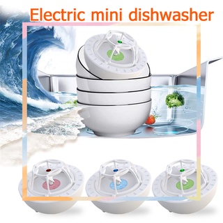 Portable Mini Installation Free Dishwasher Household USB Rechargeable Vibration Dish Washing Device for Fruit Vegetables