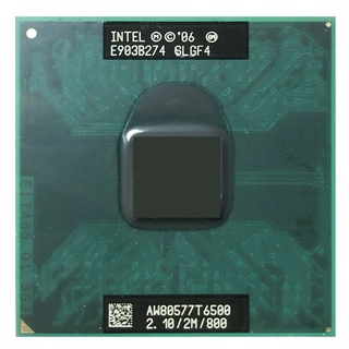 Intel Core 2 Duo Mobile T6500 SLGF4 2.1 GHz Dual Thread CPU procesador 2M 35W Socket P