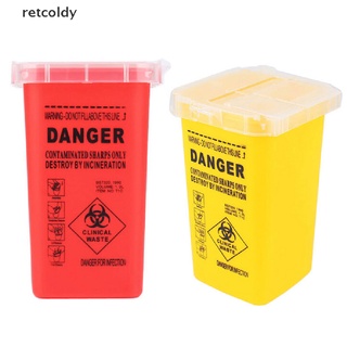 [Retc] Yellow Sharps Container Biohazard Needle Disposal for Medical Dental Tattoo M2