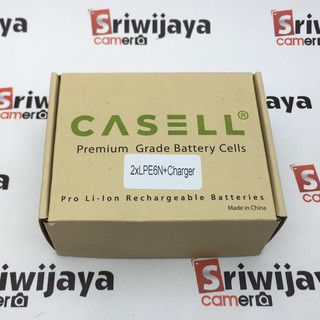 Lp-E6N x2 + cargador Dual batería CASELL
