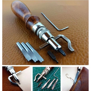 Diy Craft tallado herramienta de costura de cuero bolsa de corte de cuero artesanía herramienta de corte