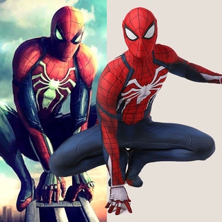 traje de pareja para niños Adult Spider-manjump Insomniac Spiderman Cosplay disfraz 3D impresión Spidey Zentai Suit (1)