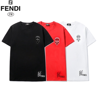 Original Fendi camisetas verano 2021 nuevas galerías de alta calidad Lafayette hot diamond firma conspicua pequeña óxido manga corta camiseta corta mujeres (1)