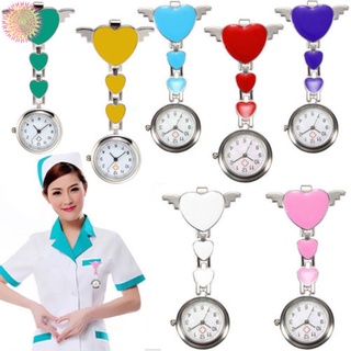 Enfermera relojes de bolsillo esfera redonda de cuarzo ángel banda broche Doctor relojes colgantes