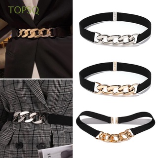 TOPSQ Fashion Elastic Belts Adjustable Stretch Waist Strap Women Clothing Decoration Punk Waist Belts Decorative Waistband/Multicolor