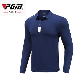 Pgm Golf polo camisas de los hombres Jersey de manga larga caliente camiseta suave caliente de manga larga camisa deportiva