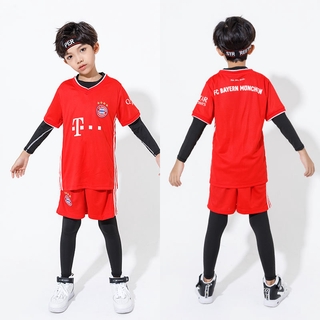 Temporada 20/21 Bayern Munich Jersey niños personalizar impresión niños fútbol uniforme fútbol trajes de entrenamiento