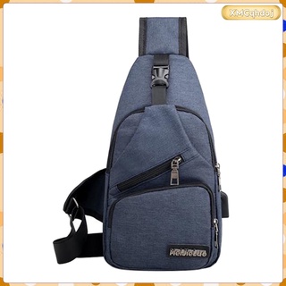 [Ready Stock] Men\'s Sling Backpack Shoulder Chest Crossbody Sling Bag Outdoor Backpack (8)