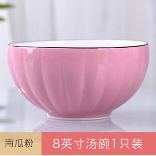 rak pinggan*pinggan mangkuk* laman utama 8 inci cuencos labu gran cuenco de sopa cerámica rojo grande gran tazón tazón japonés creativo tebal microondas (1)