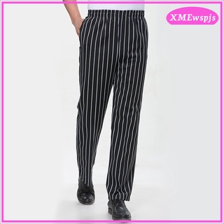 [XMEWSPJS] Fashion Restaurant Hotel Cafe Waiter Baker Chef Pants Trousers Uniform, Unisex, Cotton Blend, Comfortable, 4 Patterns 5