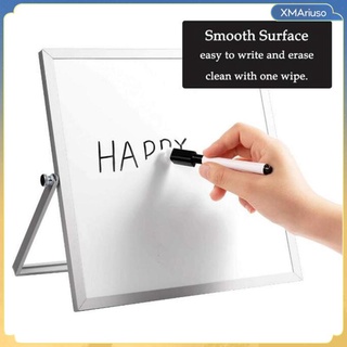 [xmariuso] Dry Erase White Board Desktop Mini Easel Reversible For Office Home 15x20cm