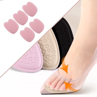 5 pares de almohadillas para plantillas de antepié | almohadillas de cojín para el antepié |bola suave para el cuidado de los pies de los pies para aliviar el dolor del pie |