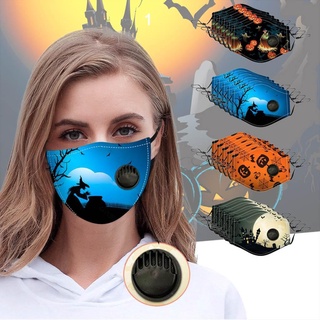 5PCS Halloween Adult Protect Mask Washable With Breather Valve Reusable Mask(gfjes5346dxf.mx )