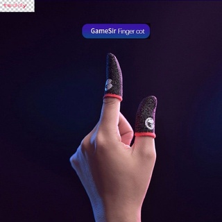 guantes de dedo para juegos transpirables a prueba de sudor 1 par de pulgares profesionales para pubg cod control de pantalla táctil wesa