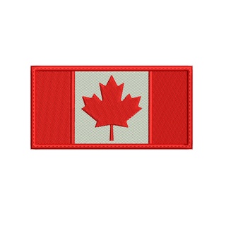 Parche bordado de la Bandera de Canada de 10x5cm